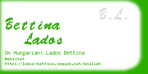 bettina lados business card